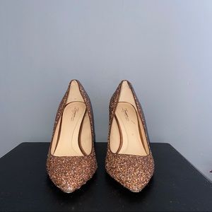 Vince Camuto Bronze Sparkle Heels